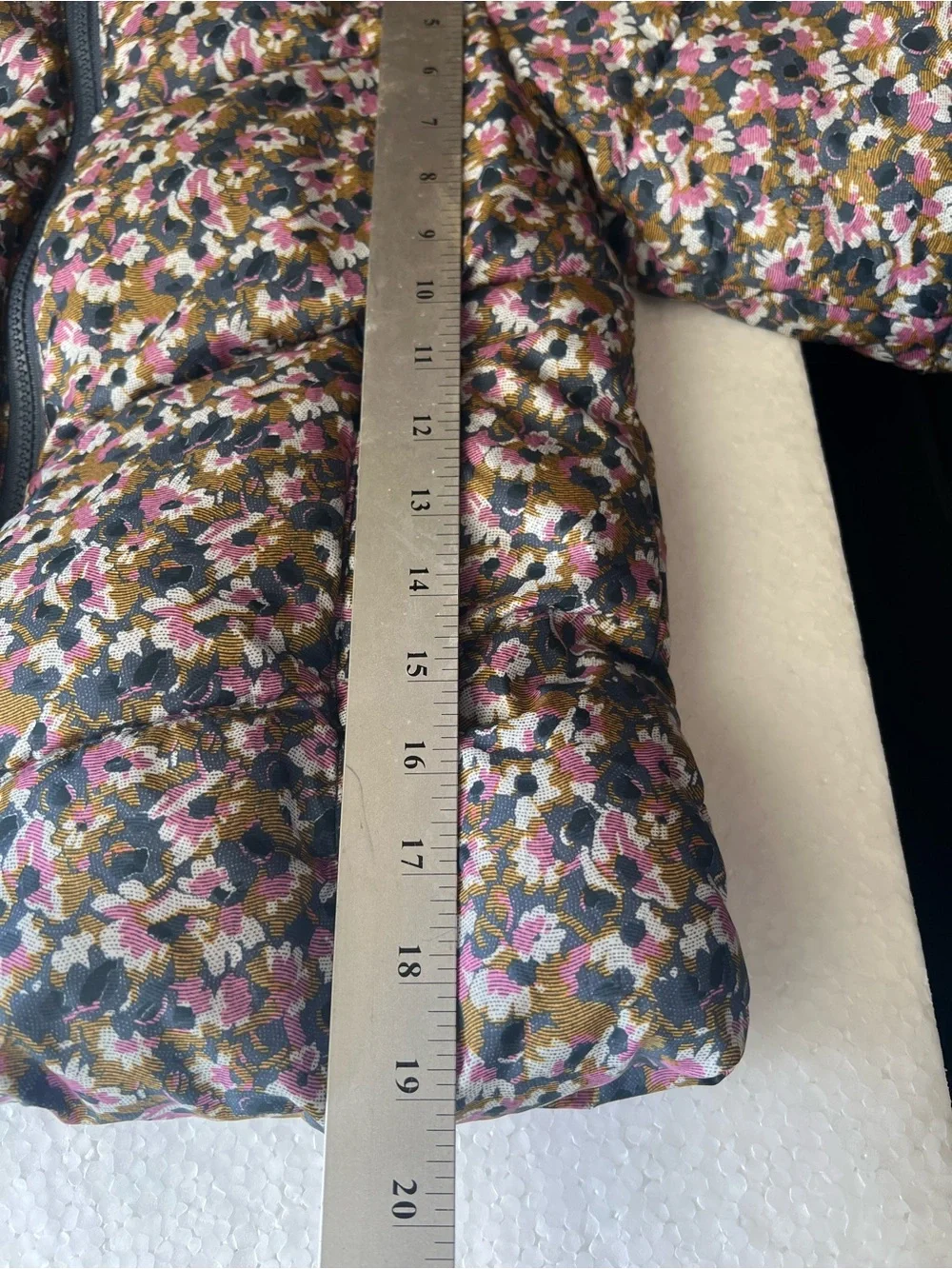 All in Motion Girls Floral Puffer Jacket Size M (7/8)